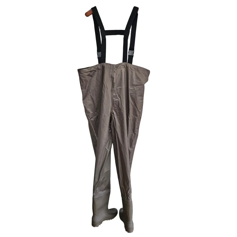 Allen Bootfoot Chest Waders Men Size 11/44 Green‎ Waterproof PVC Boot Fishing